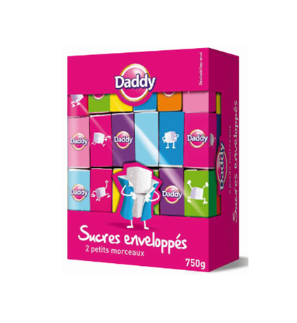 Sucre daddy morceaux enveloppés