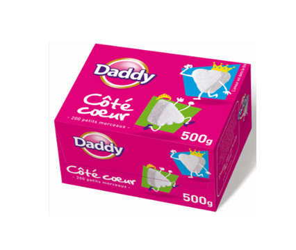 Sucre daddy morceaux coté coeur